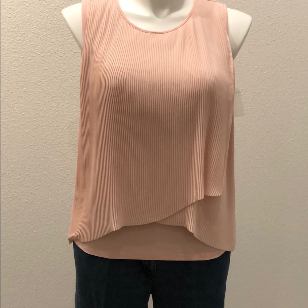 Vince Camuto double top, rose, sz XL, NWT